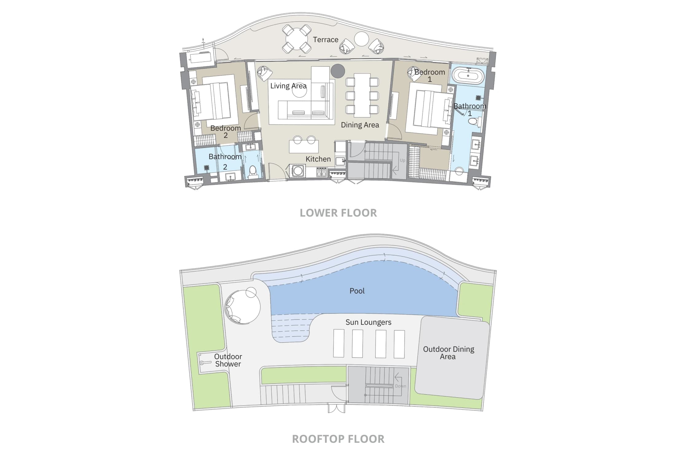 2A Penthouse layout